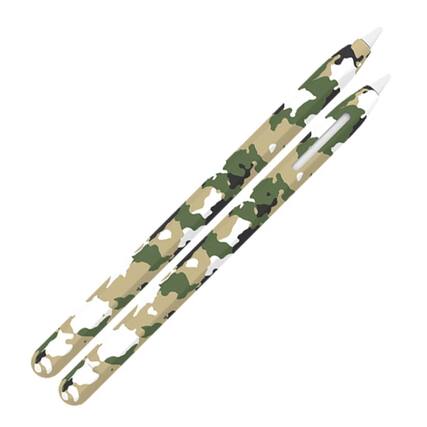 Front. Stock Preferred - Camouflage Silicone Sleeve Soft Grip Skin Cover Case For Apple Pencil 2nd Generation - White - White.