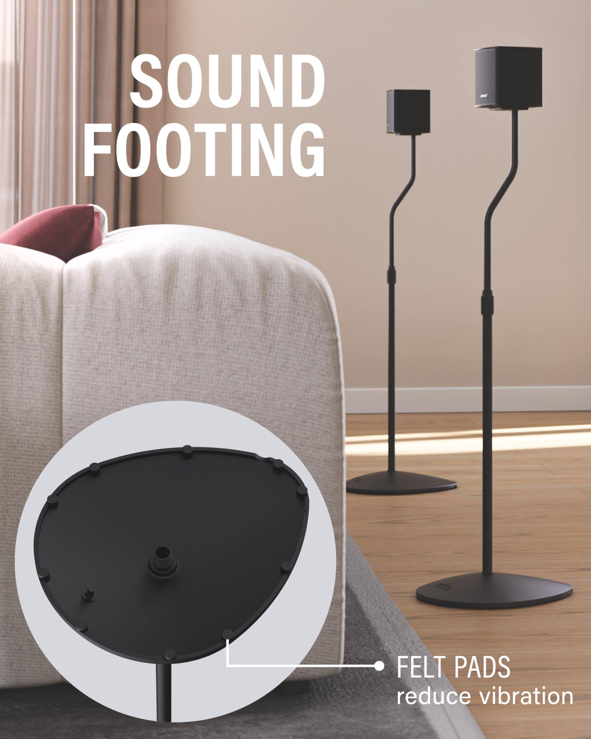SOUND FOOTING

FELT PADS reduce vibration