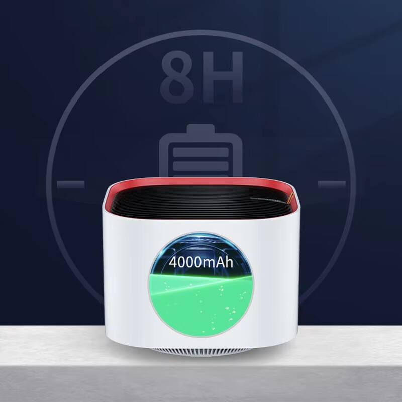 Alt View 2. Cluzine - Rechargeable Air Purifier with Smart Modes, 4000mAh Battery, Formaldehyde Removal for Home Bedroom.
