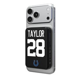 Keyscaper - Jonathan Taylor Indianapolis Colts 5000mAh Wireless Magnetic Power Bank - Black