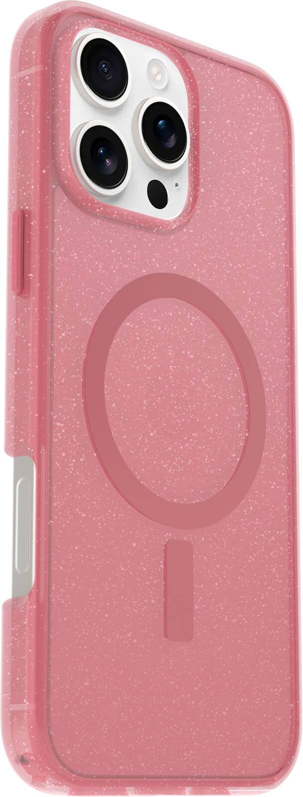 Angle. OtterBox - Symmetry Series Hard Shell for MagSafe for Apple iPhone 16 Pro Max - Thimbleberry.