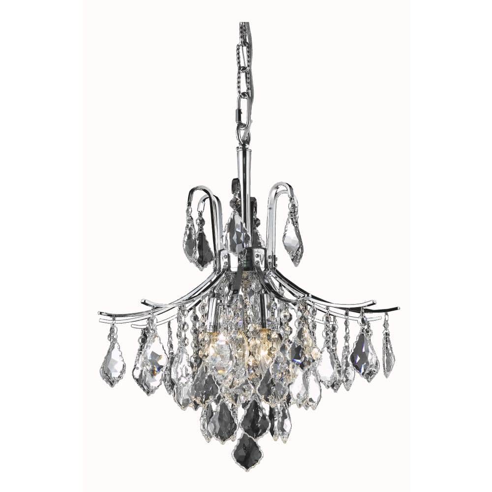 Living District - Amelia Collection Pendant D16in H20in Lt:6 Finish - Chrome