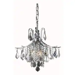 Living District - Amelia Collection Pendant D16in H20in Lt:6 Finish - Chrome