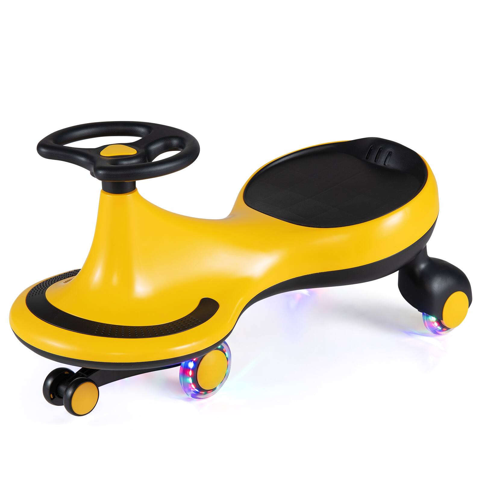 Alt View 9. Gymax - Gymax High Bounce Wiggle Car for Kids Swing Car Indoors & Outdoors for Toddlers Kids Yellow - Yellow.