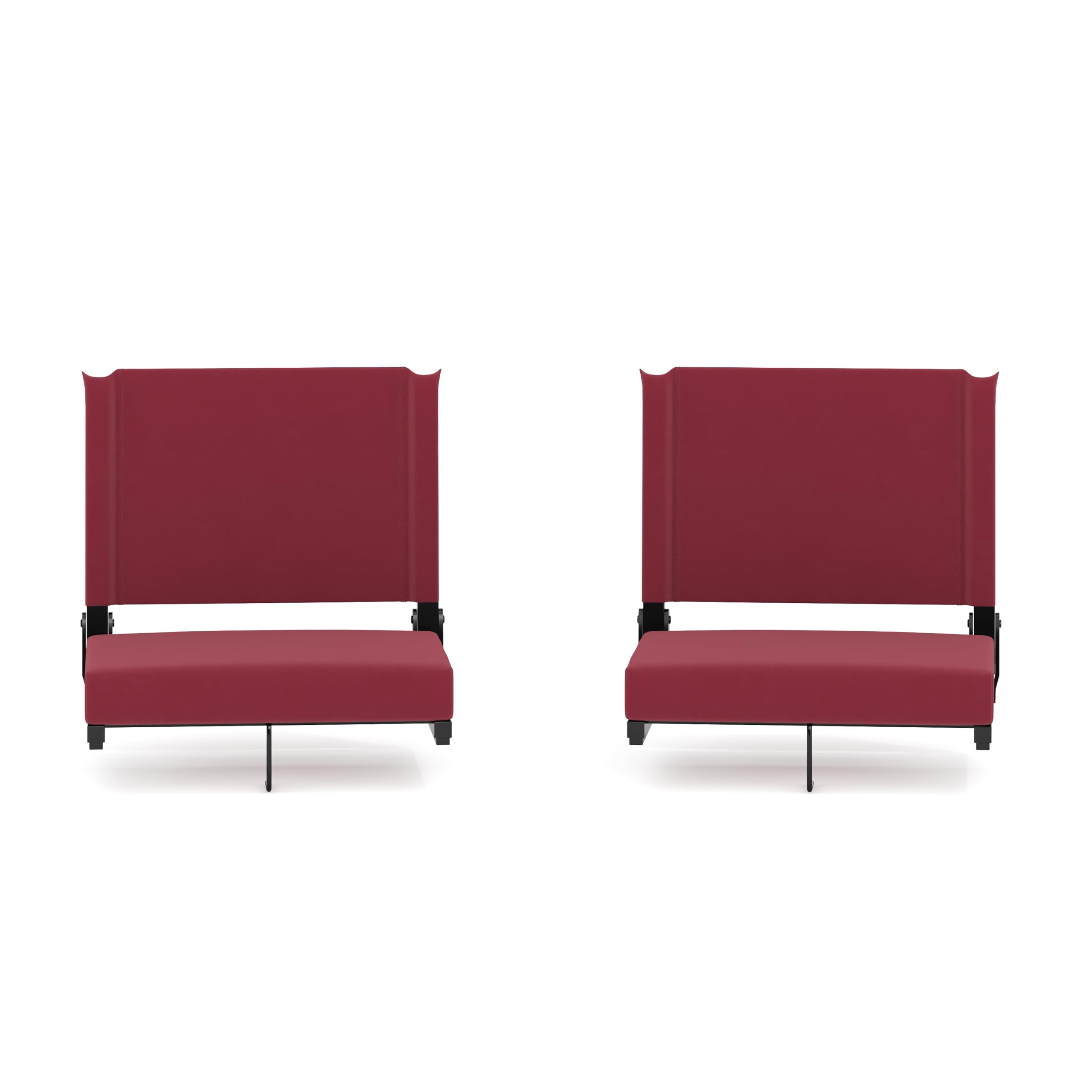 Maroon Set of 2 Ultra-Padded