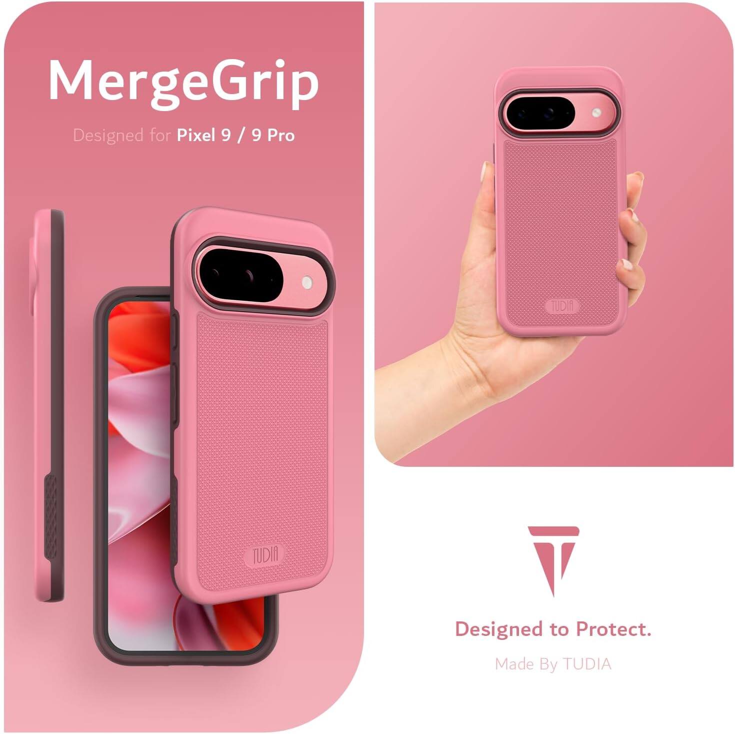 MergeGrip  
Designed for Pixel 9 / 9 Pro  

Designed to Protect.  
Made By TUDIA
