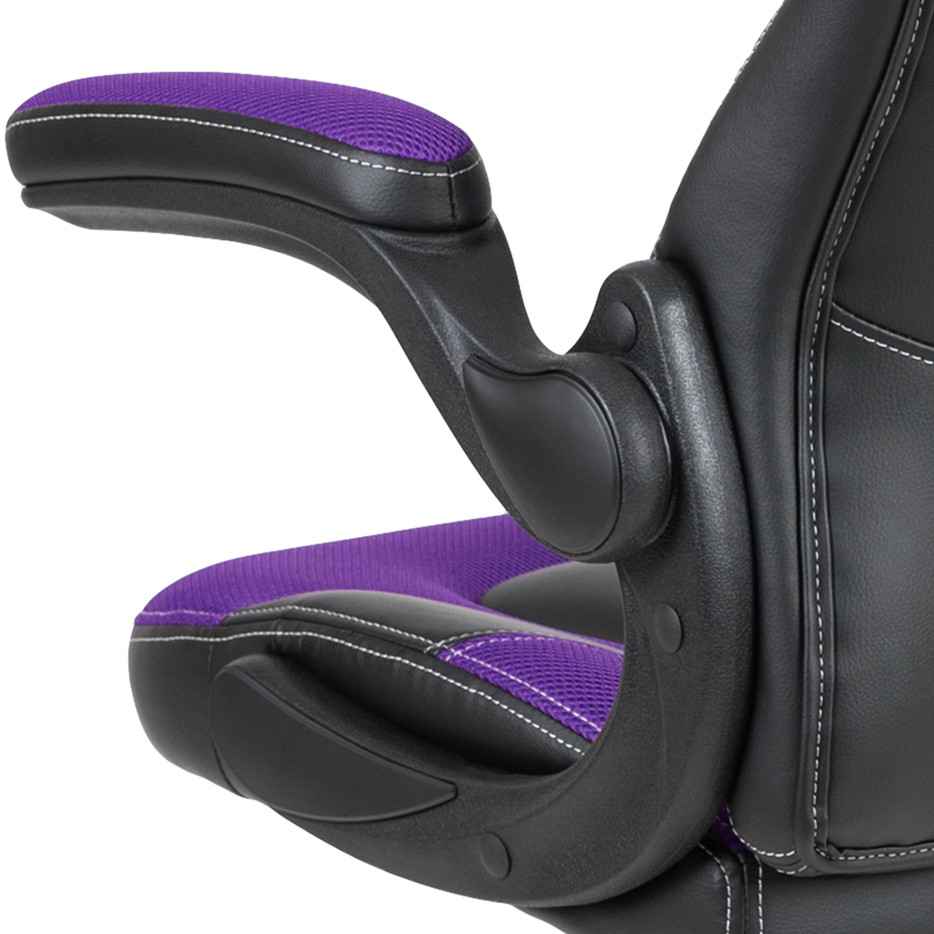 Alt View 10. Emma + Oliver - Z100 Gaming Chair Racing Office Ergonomic Computer PC Adjustable Swivel Chair - Purple.