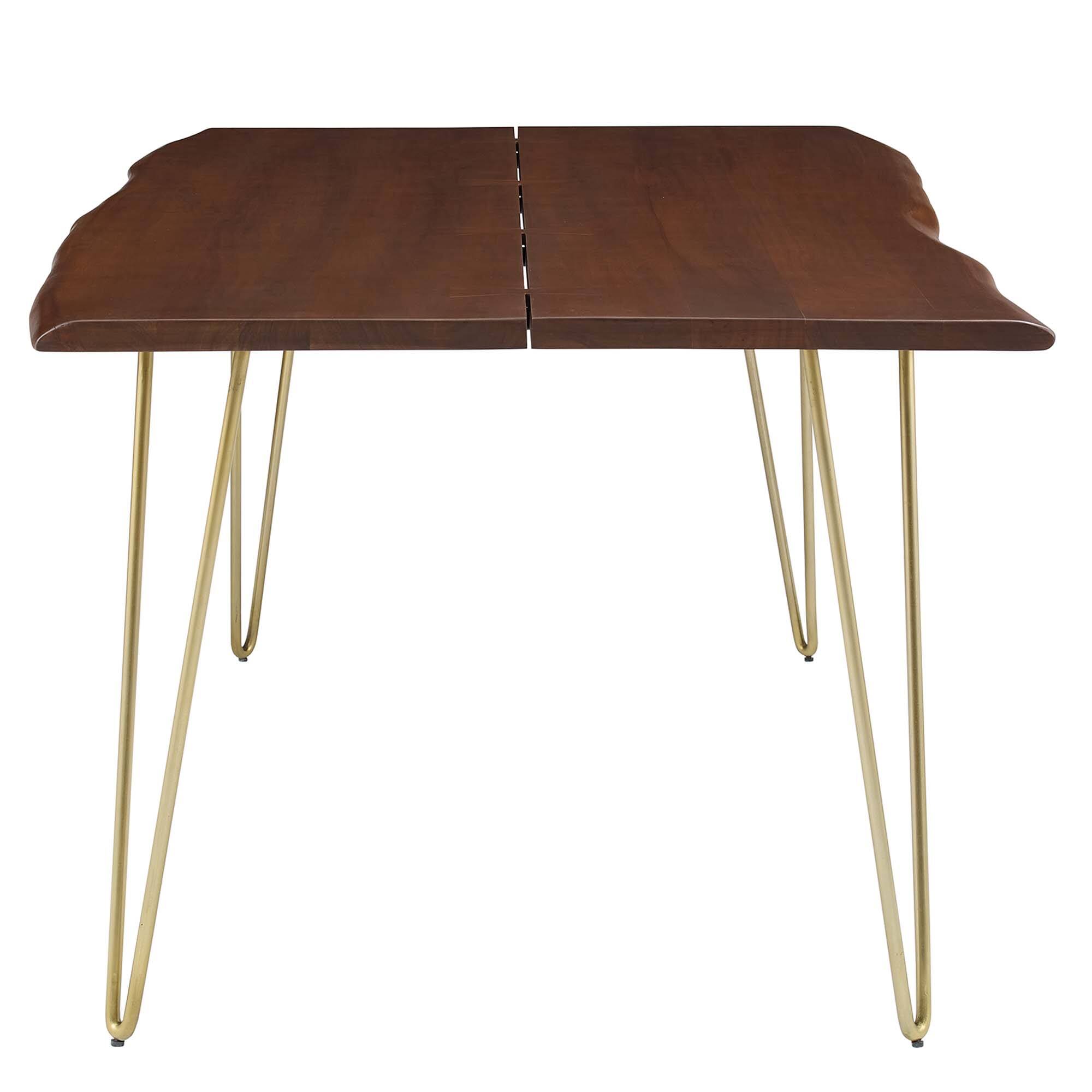 Back. Modway - Ardor 74" Live Edge Acacia Wood Acacia Wood Dining Table - Brown.
