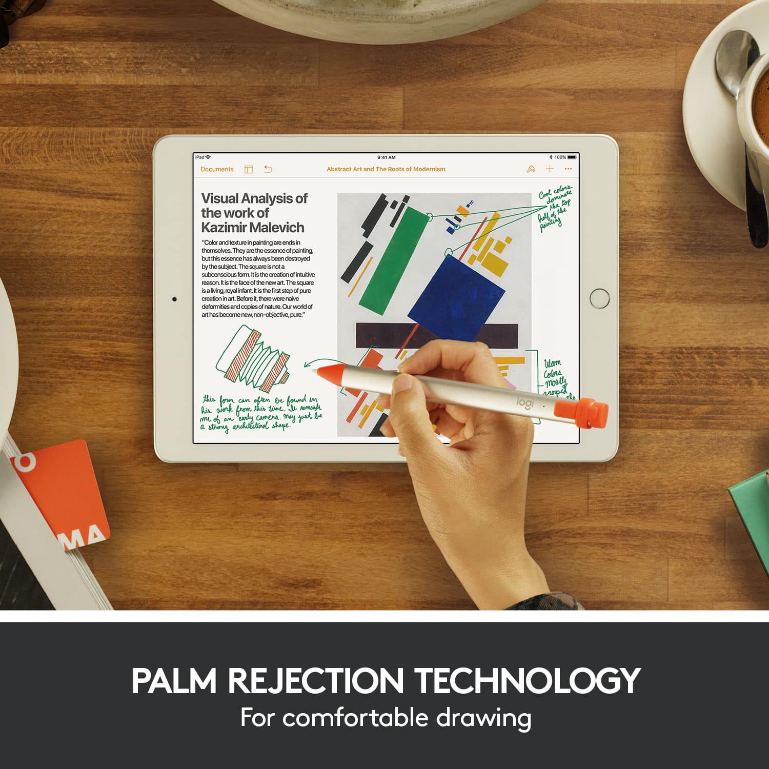 Palm Rejection Technology for comfortable drawing.