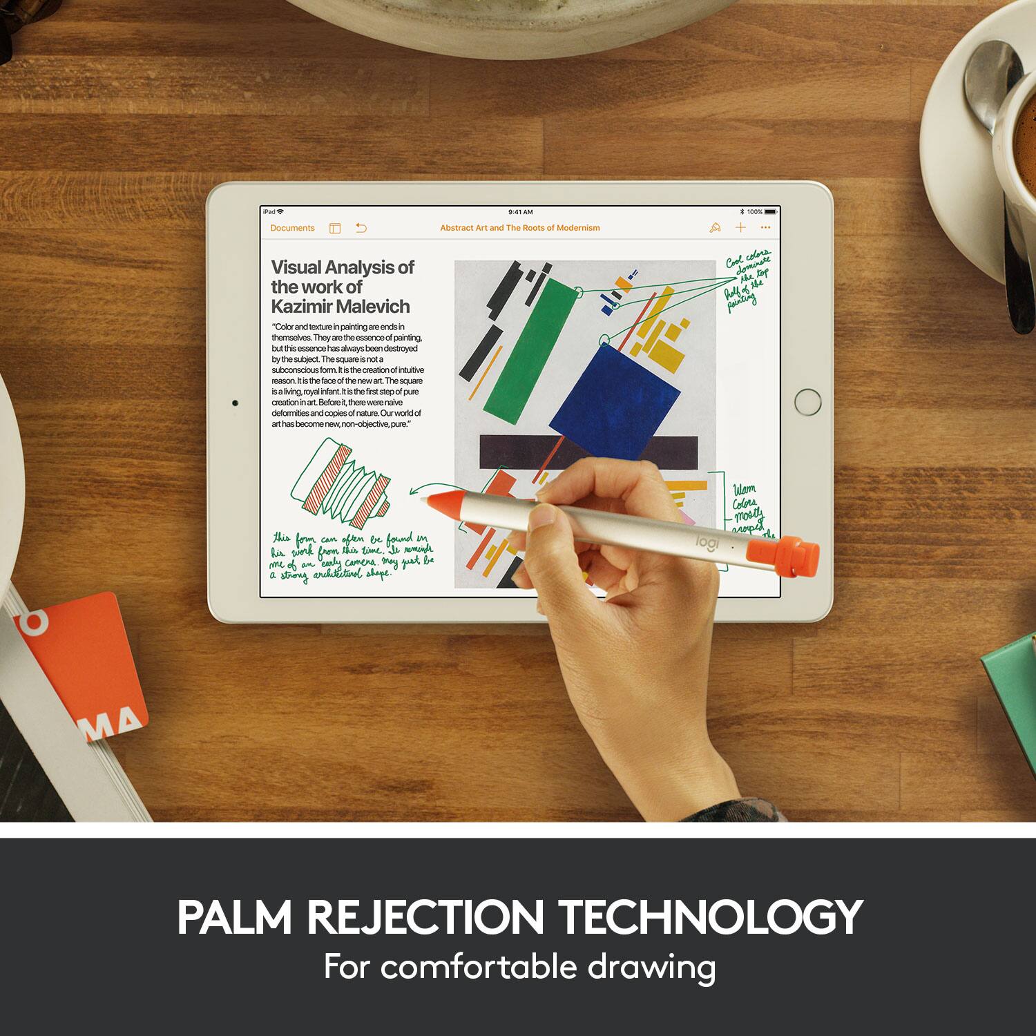 Palm Rejection Technology for comfortable drawing.