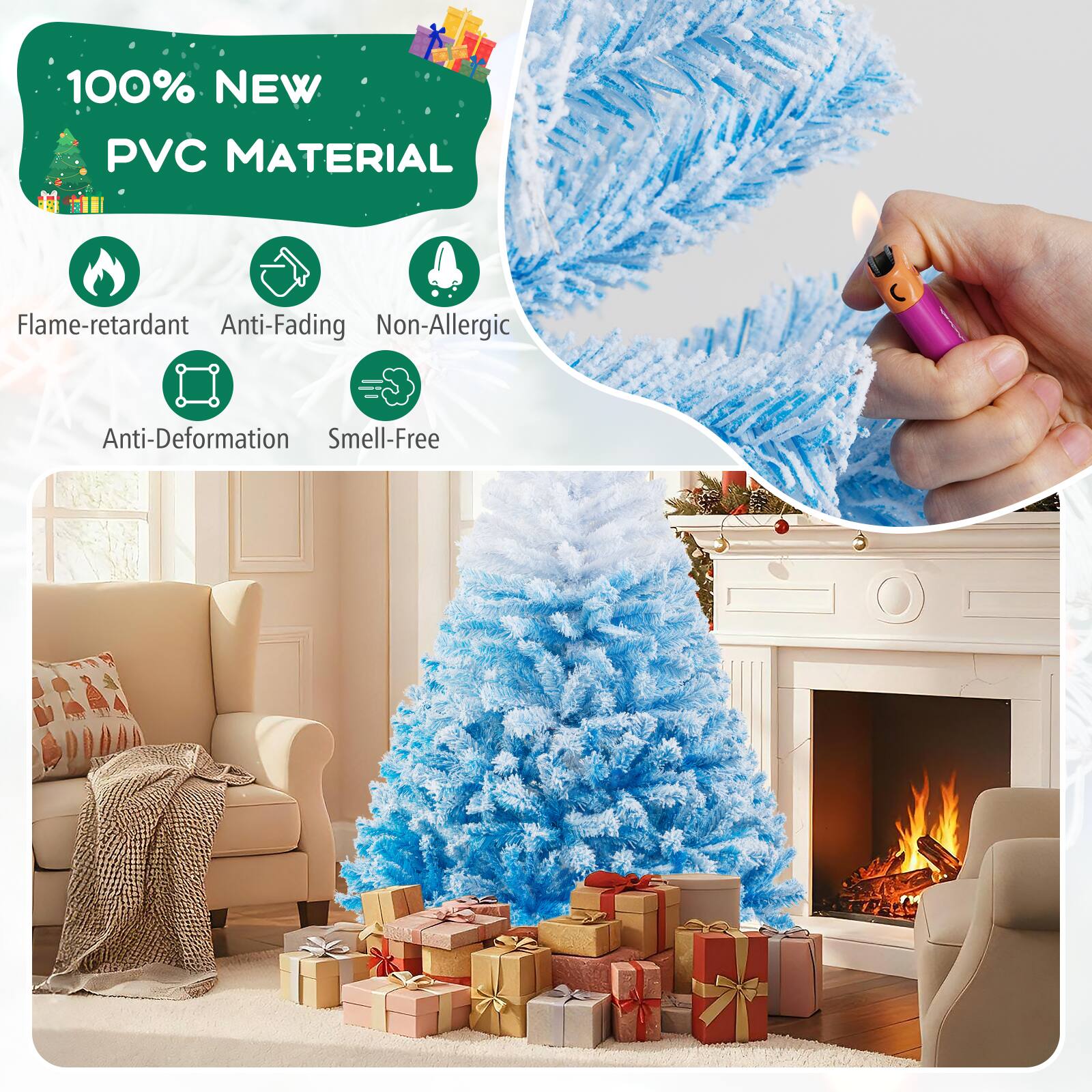 100% NEW PVC MATERIAL

Flame-retardant  
Anti-Fading  
Non-Allergic  
Anti-Deformation  
Smell-Free