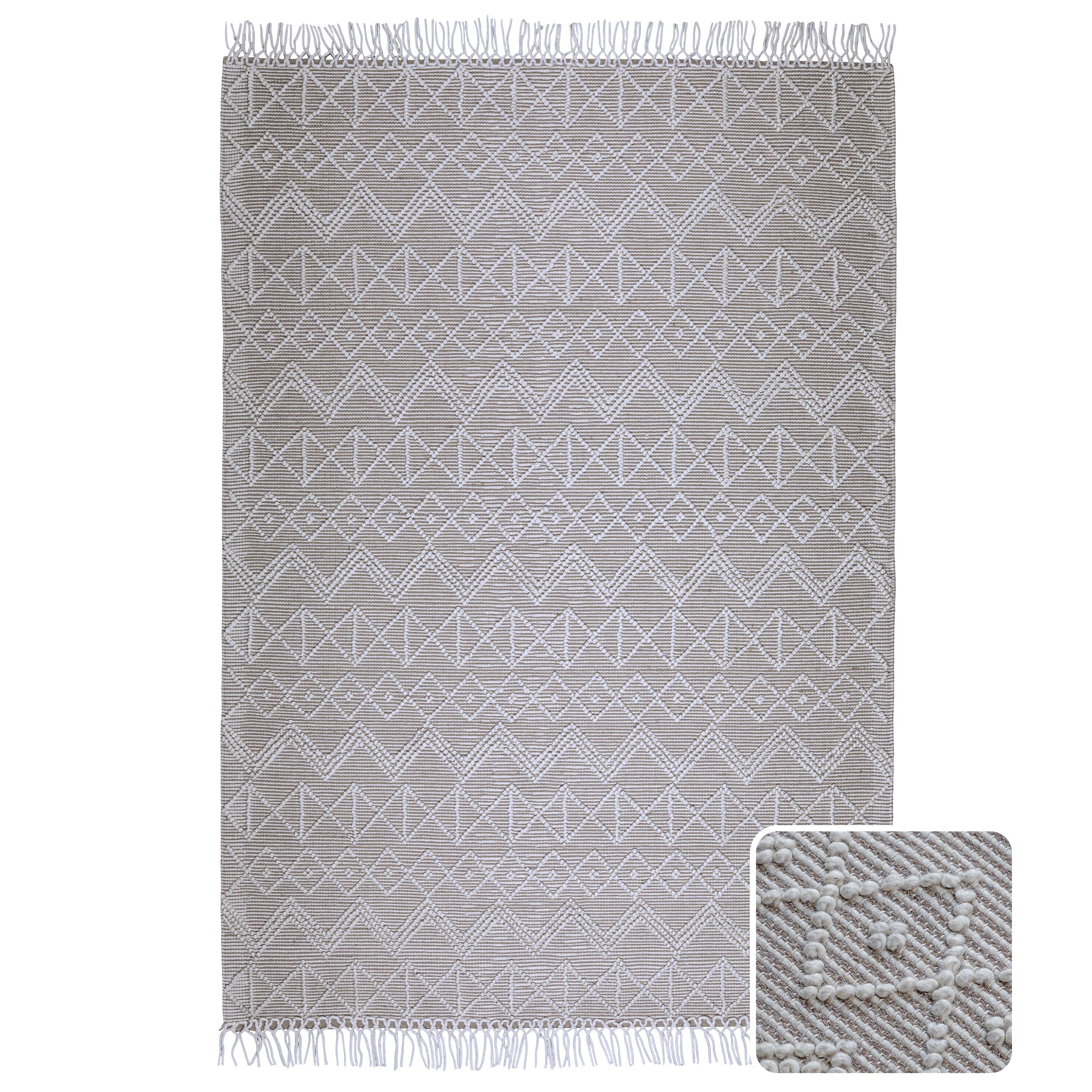 Front. Simpli Home - Orton 6 x 9 Area Rug - Ivory,Taupe.