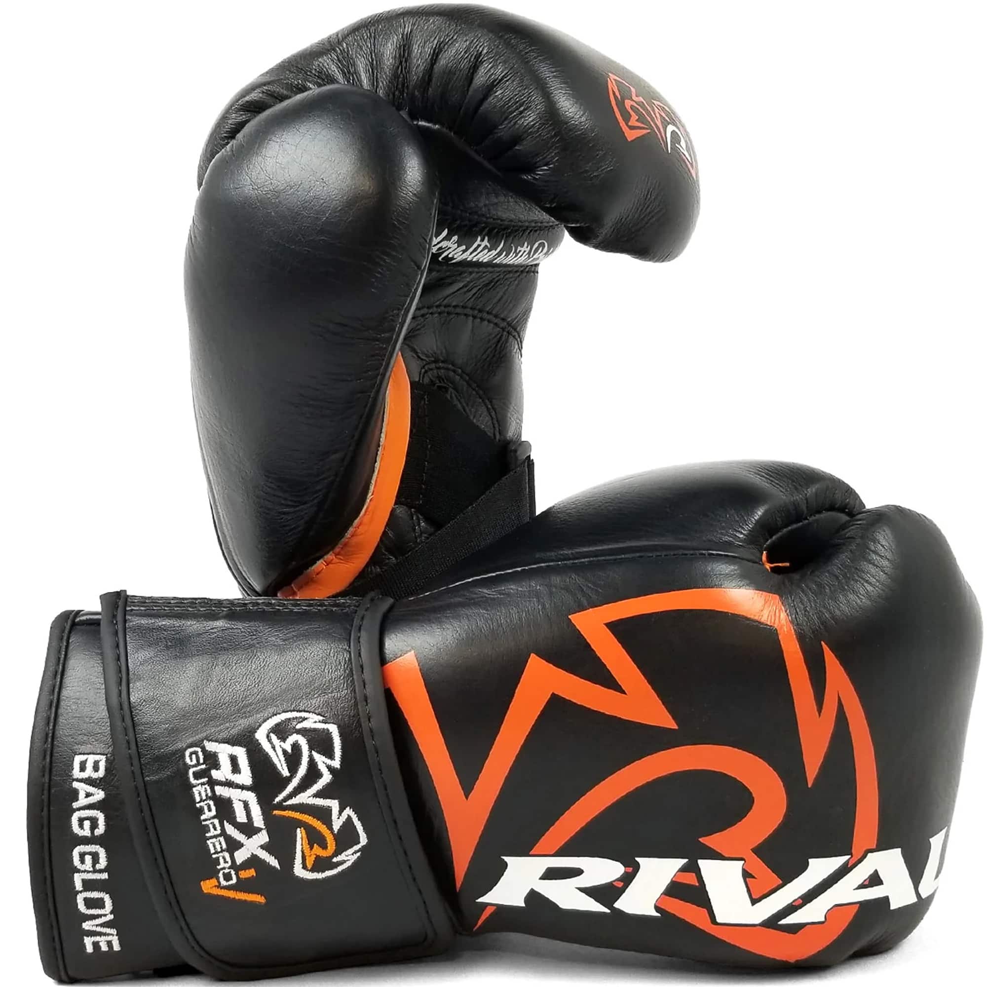 RIVAL RFX GUERRERO バッググローブ　8オンス RIVAL Boxing RFX Guerrero V HDEF Bag Gloves 8 oz Black/Orange RFX