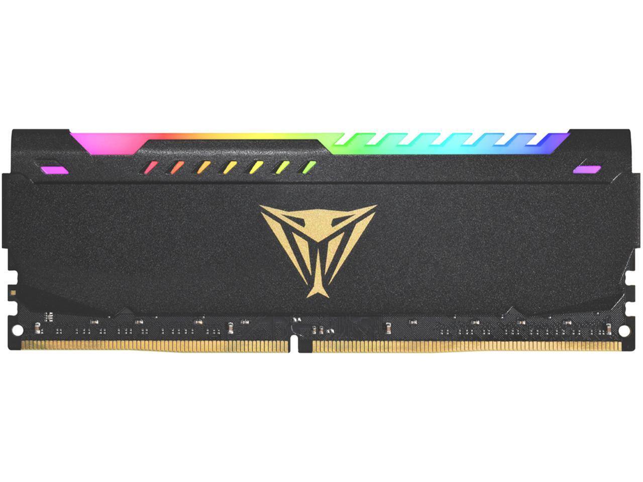 Front. Patriot - Patriot Viper Steel RGB 32GB 288-Pin PC RAM DDR4 3600 (PC4 28800) Desktop Memory Model PVSR432G360C0 - Black.