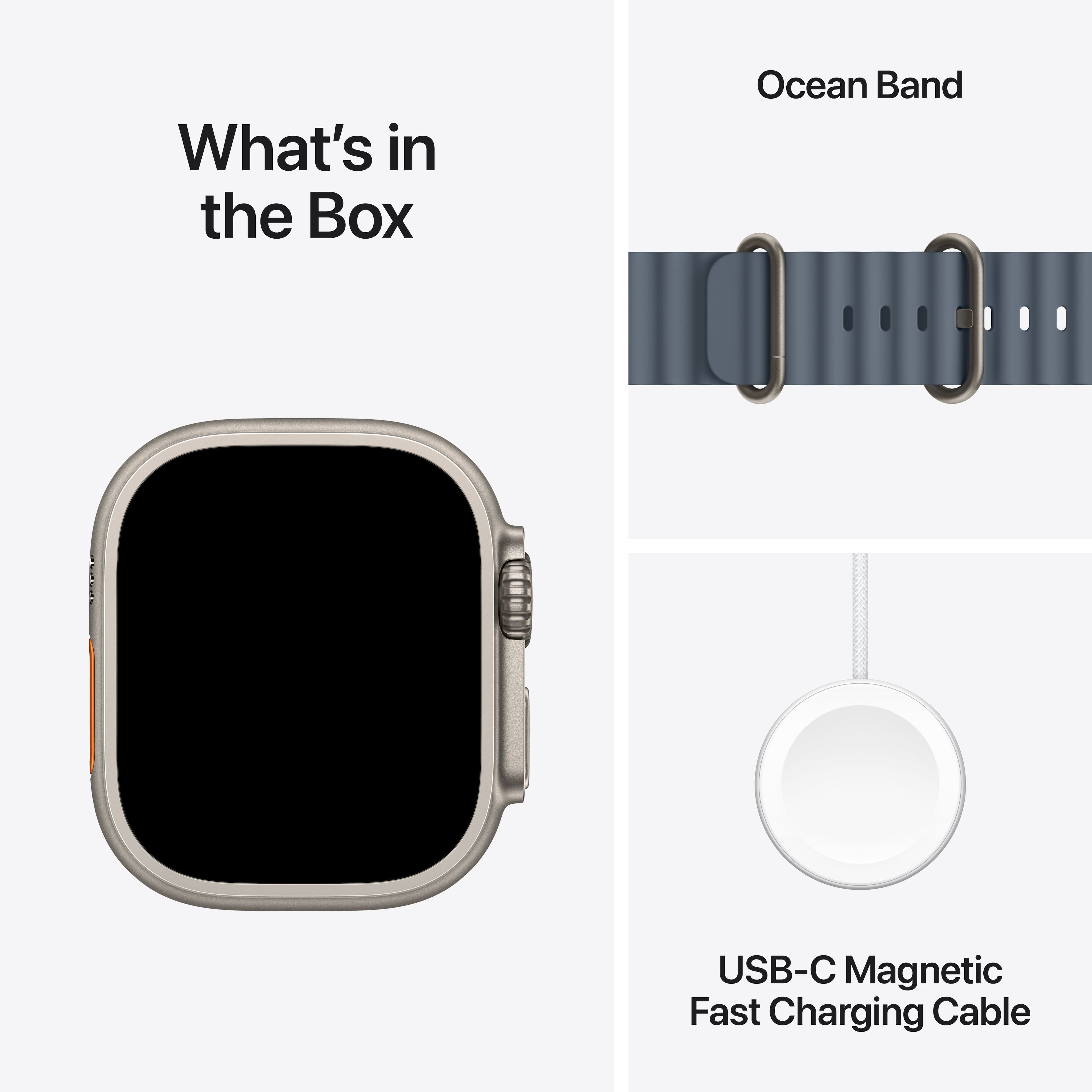 What's in the Box
Ocean Band
USB-C Magnetic Fast Charging Cable