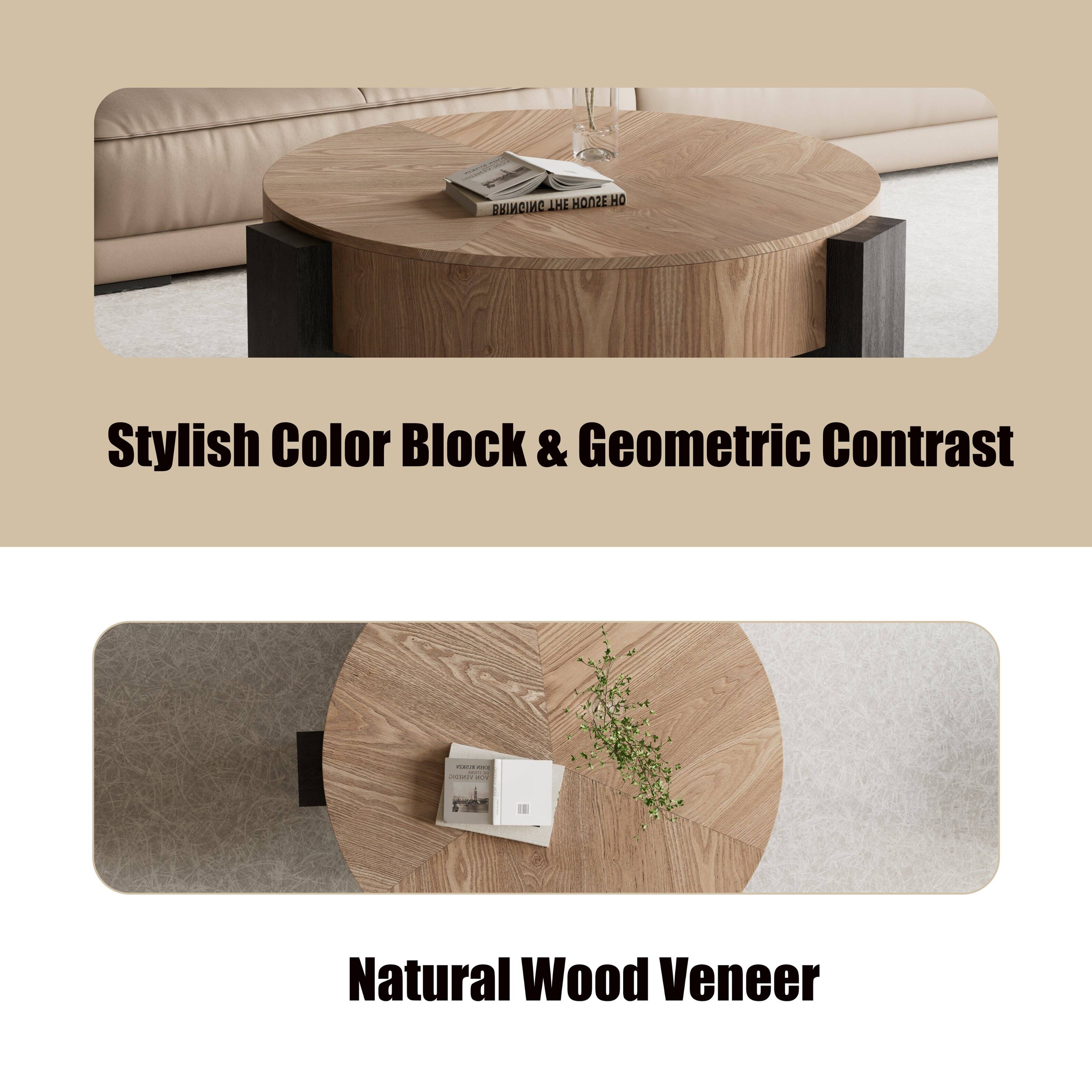Stylish Color Block & Geometric Contrast

Natural Wood Veneer