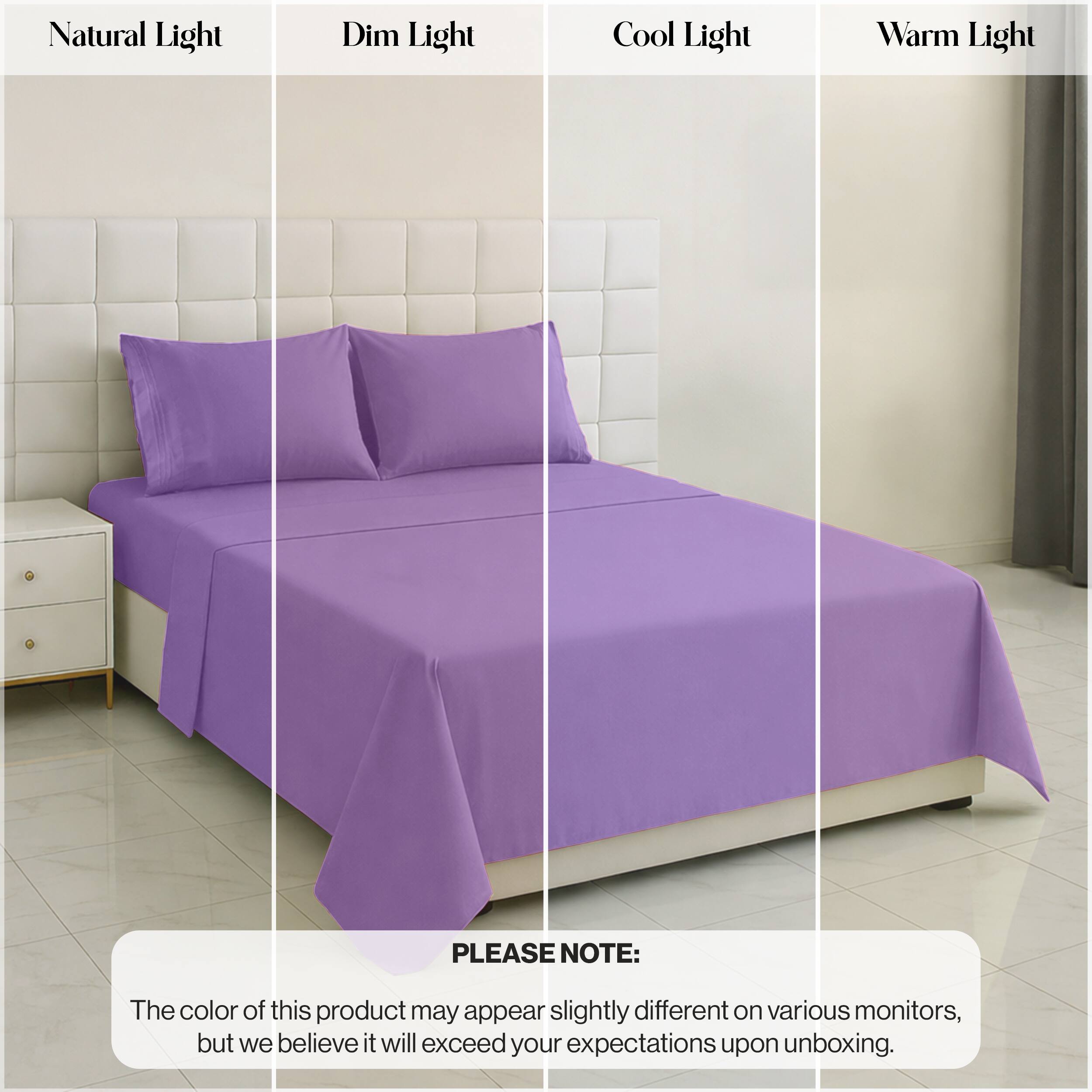 Natural Light  
Dim Light  
Cool Light  
Warm Light  

PLEASE NOTE:  
The color of this product may appear slightly different on various monitors, but we believe it will exceed your expectations upon unboxing.