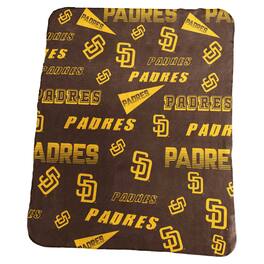 Logo Brands - San Diego Padres 50" x 60" Classic Fleece Blanket - Multicolor