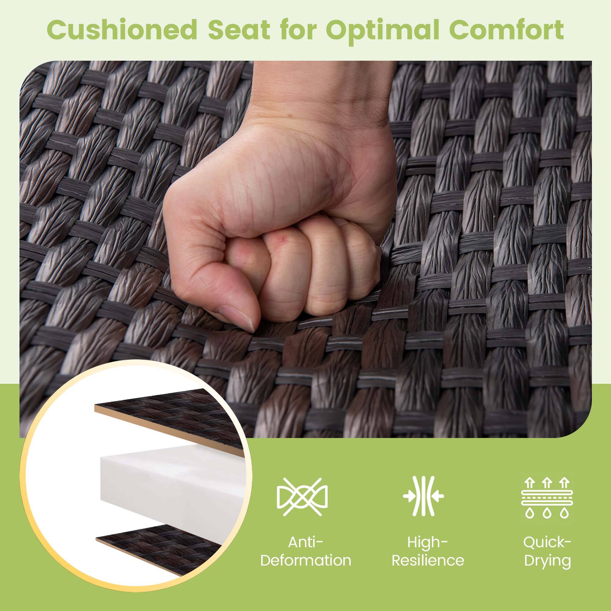 Cushioned Seat for Optimal Comfort

Anti-Deformation
High-Resilience
Quick-Drying