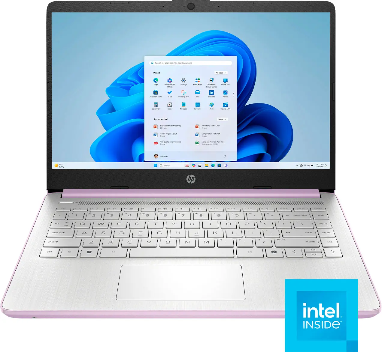 HP - 14" Laptop - Intel Processor N150 - 4GB Memory - 128GB UFS - Honey Lavender