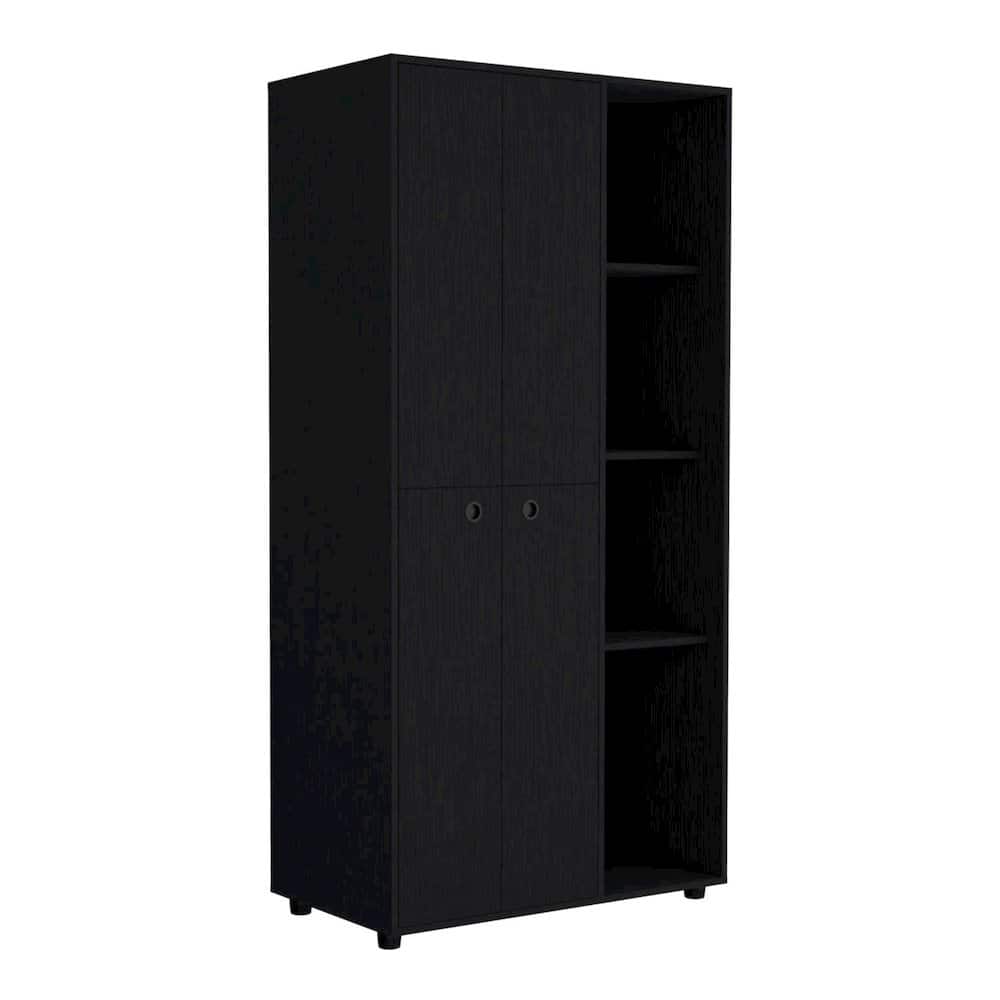 TuHome - Misuri Wardrobe Armoire MDF - Black