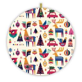 OrnamentallyYou - Scandinavian Folk Style Christmas Ornament - Multi-colored
