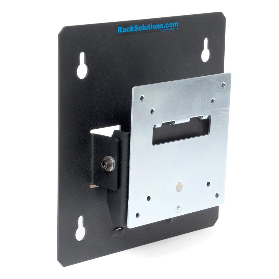 Front. RackSolutions - RackSolutions Universal Large Monitor Wall Mount with Tilt - VESA-E Mounting Holes (75x75, 100x100, 200x100mm) - Black.