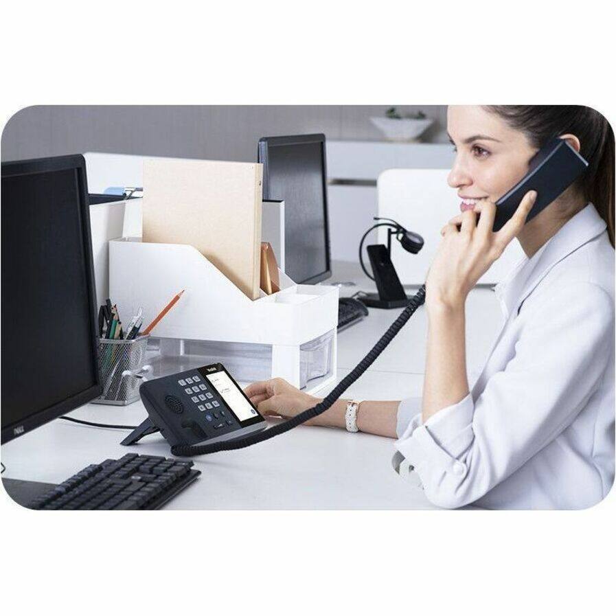 Alt View 2. Yealink - Yealink MP45 IP Phone - Corded - Corded - Wall Mountable, Desktop - VoIP - 4" - Black.