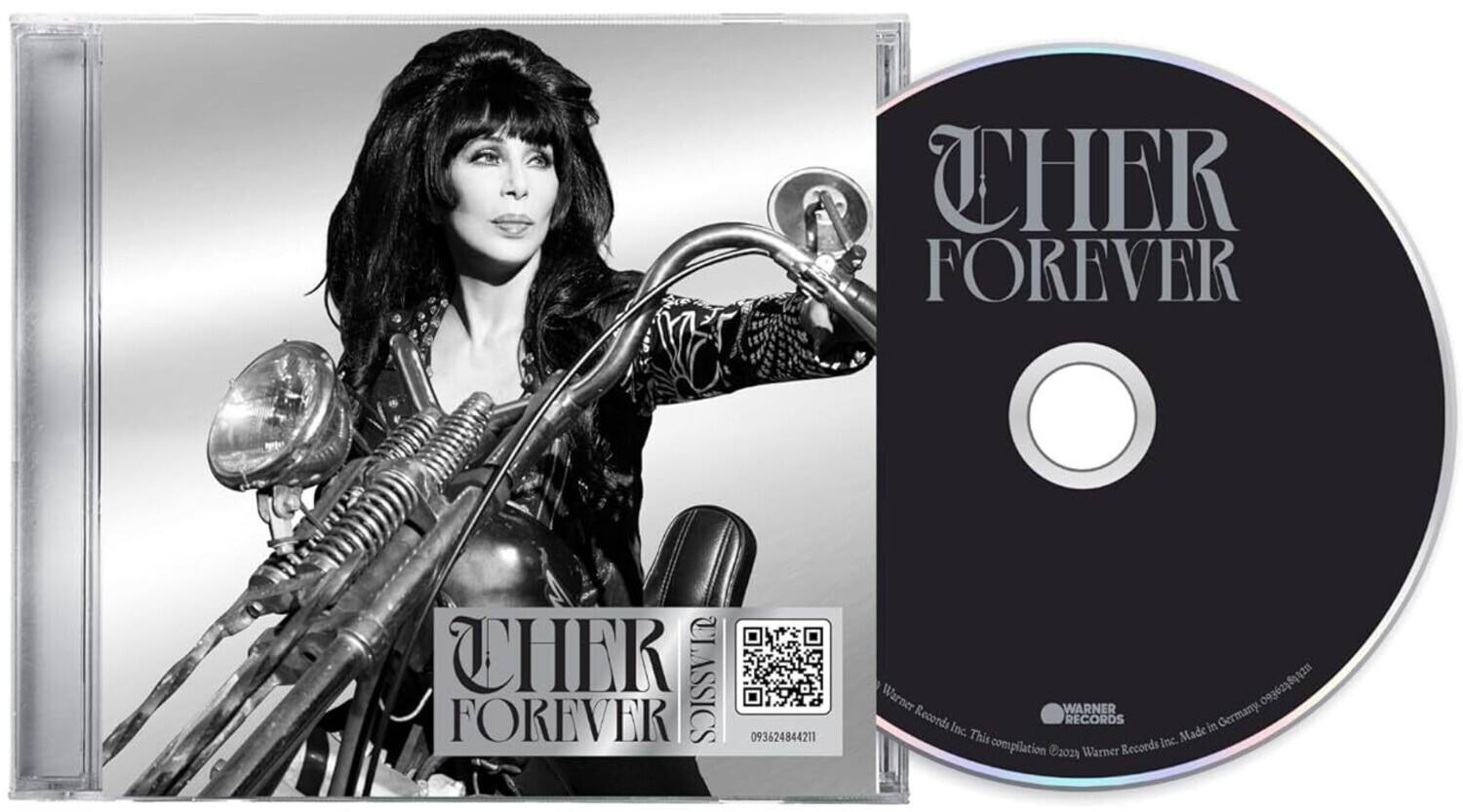 **CHER FOREVER**

**CHER CLASSICS FOREVER**

**093624844211**

**Warner Records Inc.**

**This compilation ©2029 Warner Records Inc. Made in Germany**

**Warner Records Inc.**

**093624844211**

**Warner Records Inc.**

**This compilation ©2029 Warner Records Inc. Made in Germany**