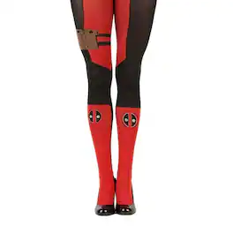Bioworld - Marvel Deadpool Women's Sheer Costume Tights - Red