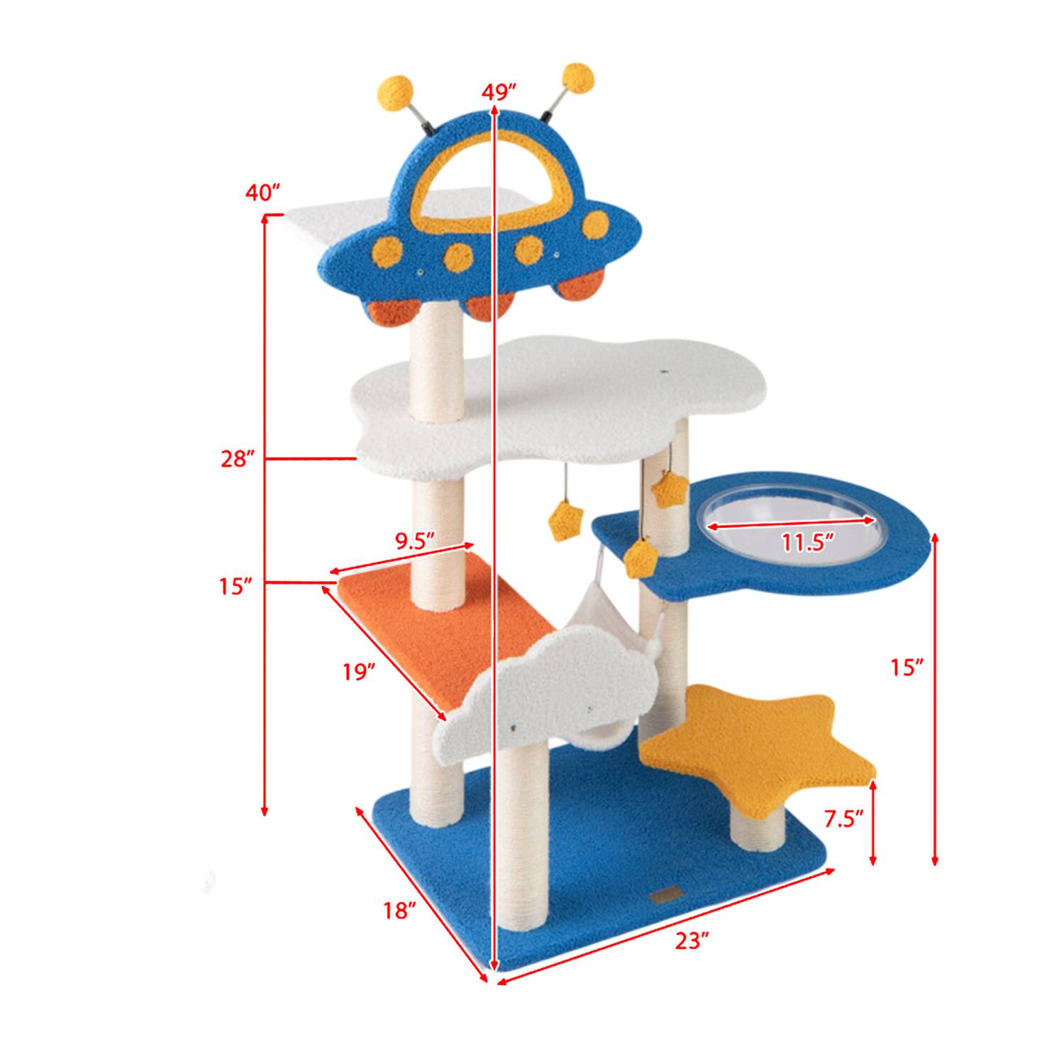 49" 40" 28" 9.5" 11.5" 15" 19" 15" 7.5" 18" 23"