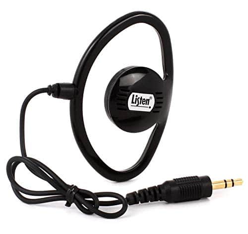 Listen Technologies - Universal Ear Speaker LA-401 - Dark Gray