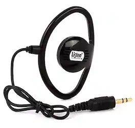 Listen Technologies - Universal Ear Speaker LA-401 - Dark Gray