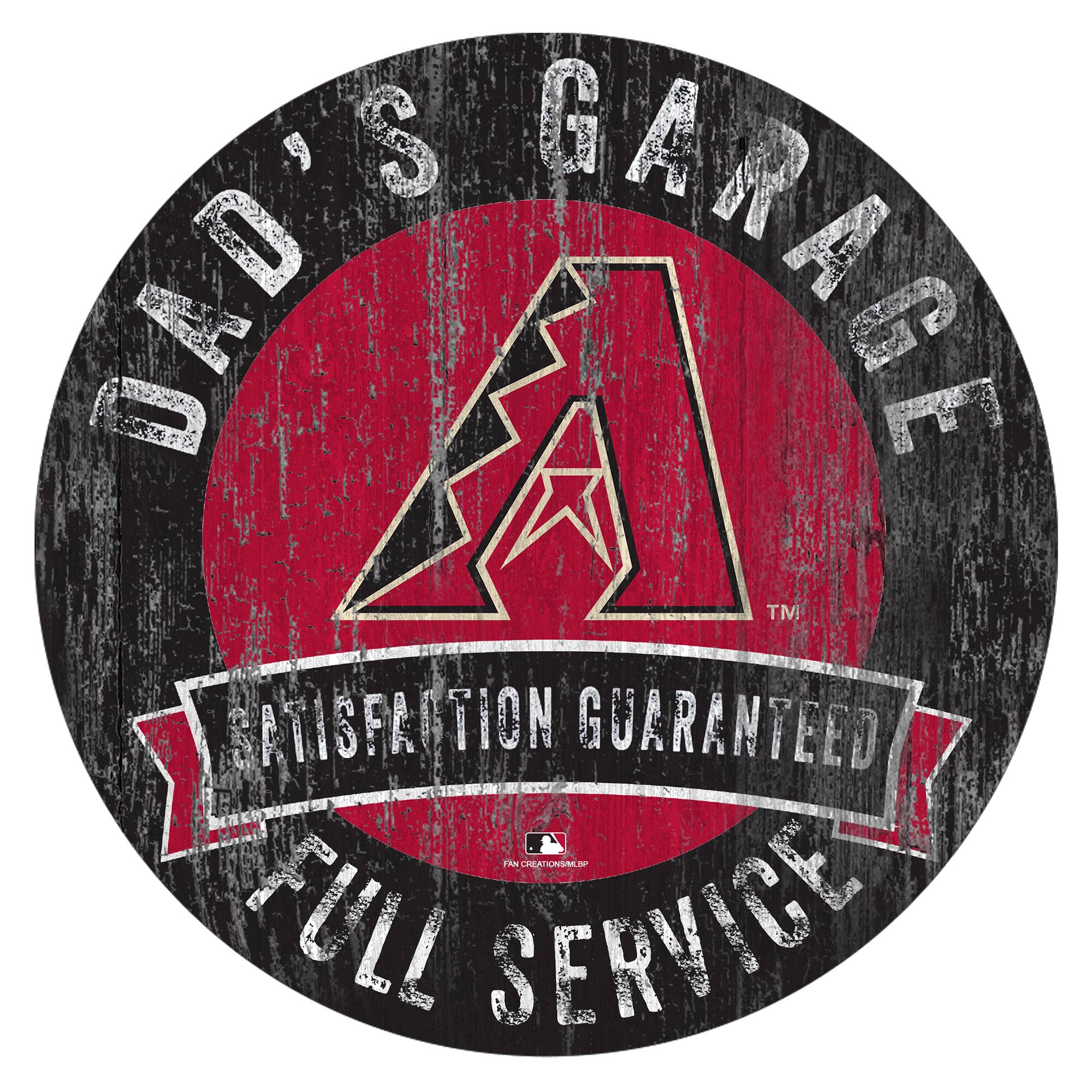 Arizona Diamondbacks 12" x 12" Dad's Garage Sign