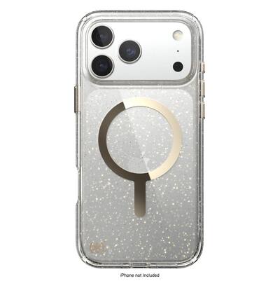 Presidio Lux Glitter MagSafe Apple iPhone 17 Pro Max Case Clear/Gold Glitter Presidio Lux Glitter MagSafe Apple iPhone 17 Pro Max Case Clear/Gold Glitter