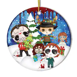 OrnamentallyYou - Spooky Cute Halloween Christmas Ornament - Multi-colored