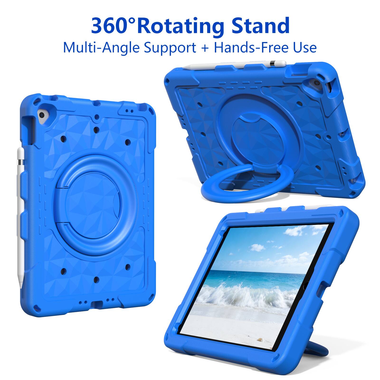 360° Rotating Stand  
Multi-Angle Support + Hands-Free Use