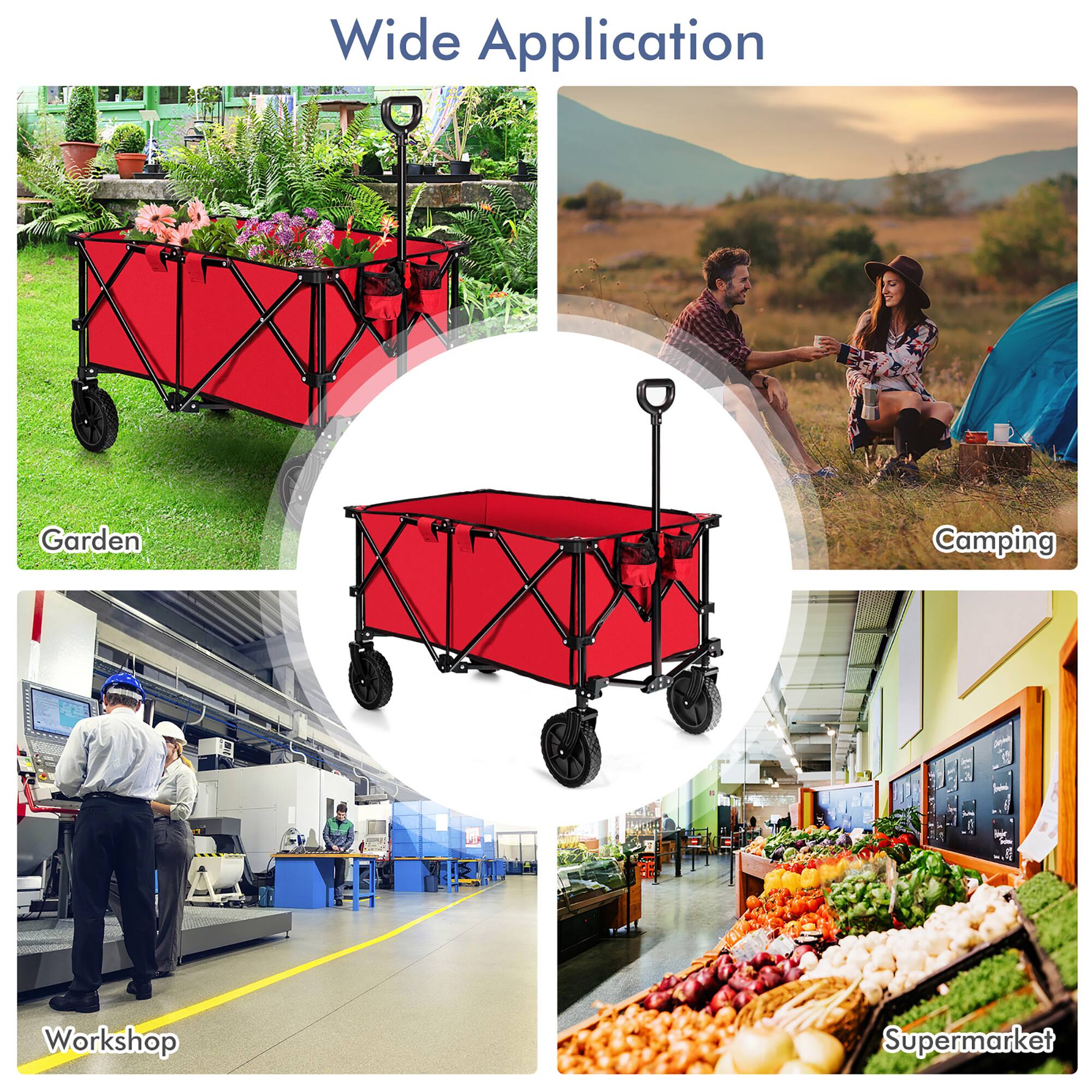 Wide Application:

* Garden
* Camping
* Workshop
* Supermarket