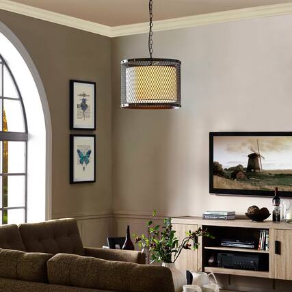 Front. Modway - Fortune Chandelier by Modway - Antique Silver.