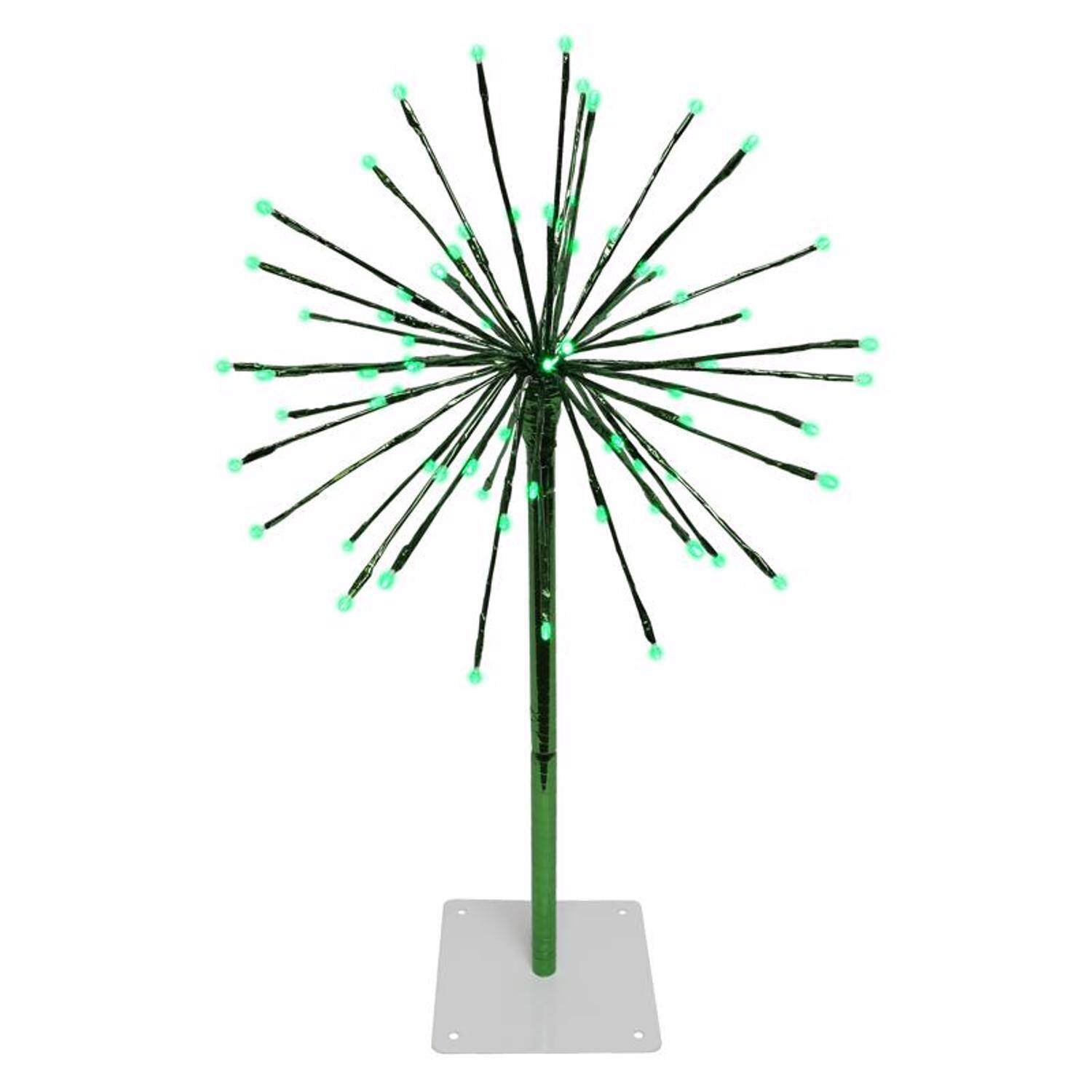 Angle. Celebrations - Celebrations LED Green 3-in-1 Radiant Blast 16 in. Pathway Decor - Green.