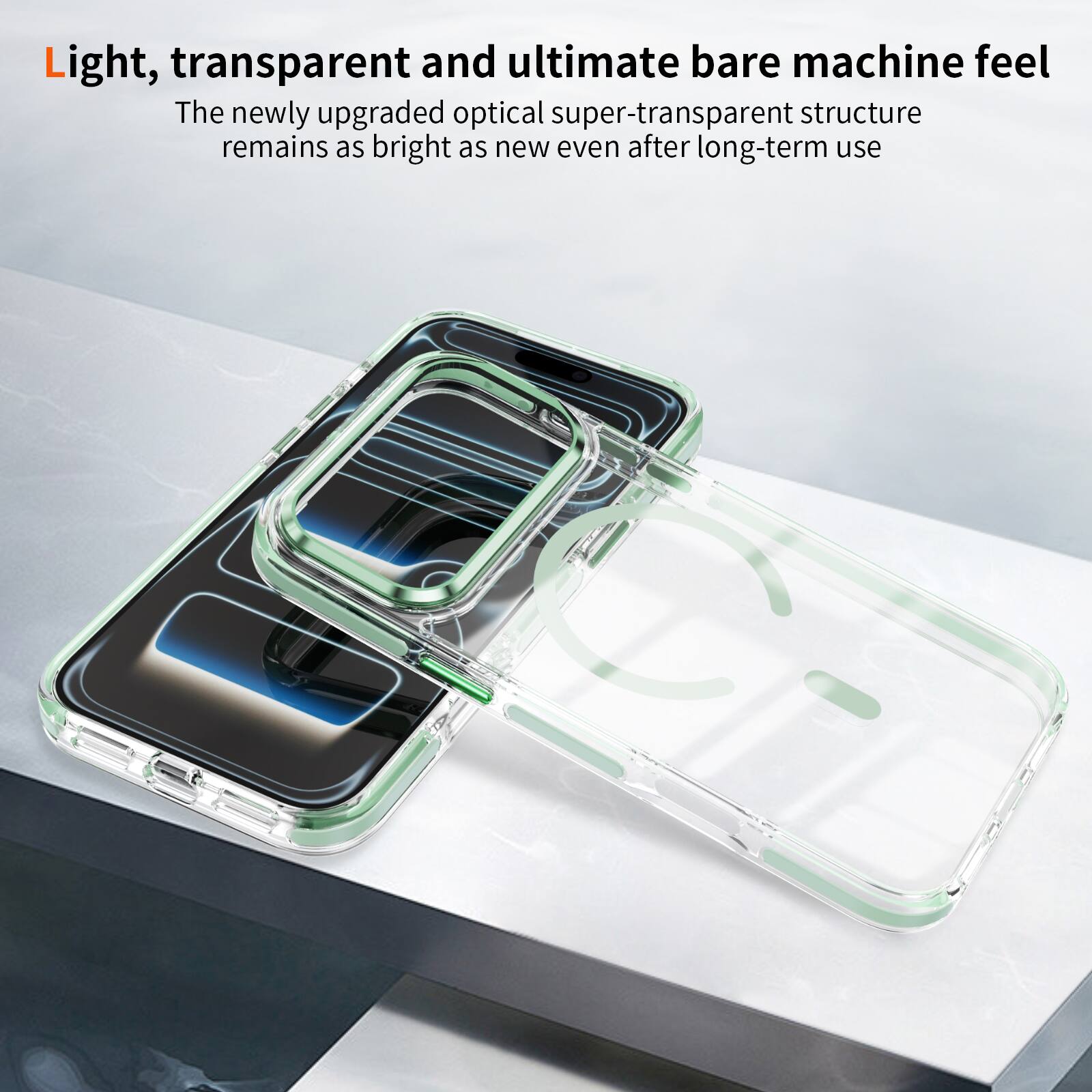 Dteck Magnetic Case for Apple iPhone 17 Pro Max, Clear Shockproof ...