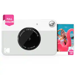 Kodak - Printomatic Instant Print Camera - Instant Digital Camera Prints on Zink 2x3" Photo Paper - Gray