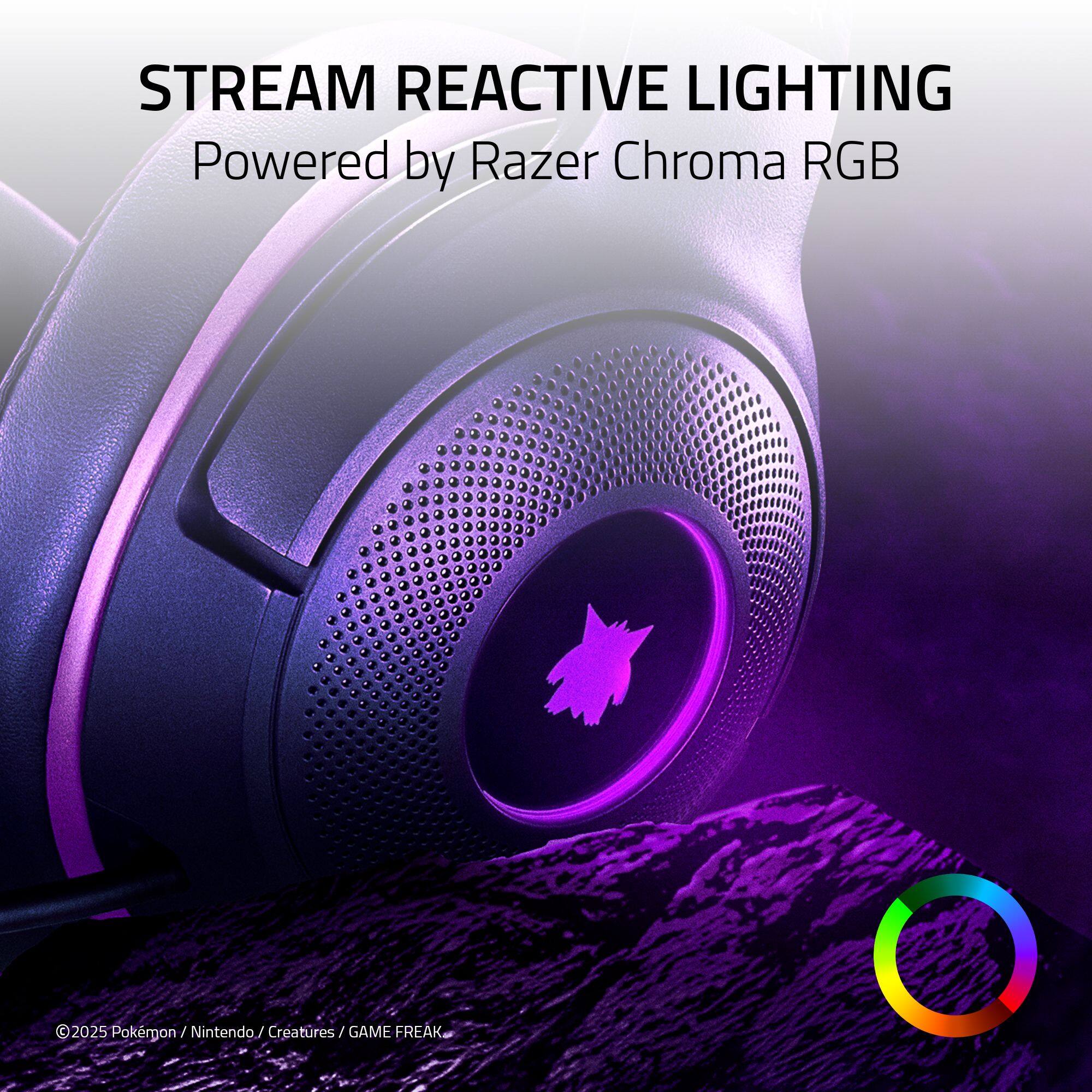 STREAM REACTIVE LIGHTING  
Powered by Razer Chroma RGB  

©2025 Pokémon / Nintendo / Creatures / GAME FREAK