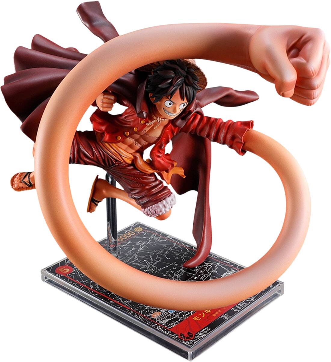 Angle. Bandai - Monkey D.Luffy (One Piece Card Game) - One Piece - 7.9" Ichibansho Figure.