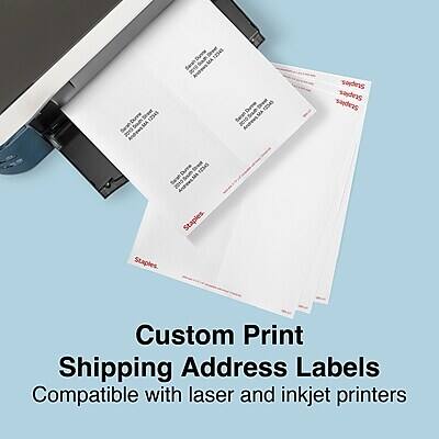 Custom Print Shipping Address Labels  
Compatible with laser and inkjet printers  

Durme 12545 2019  
Dune 12548 Barah MA 2018  
Duve 1245 Swan 2010  
Andtren MA Staples  

Staples  
Staples  
1234S Staples  
Staples Custom Print