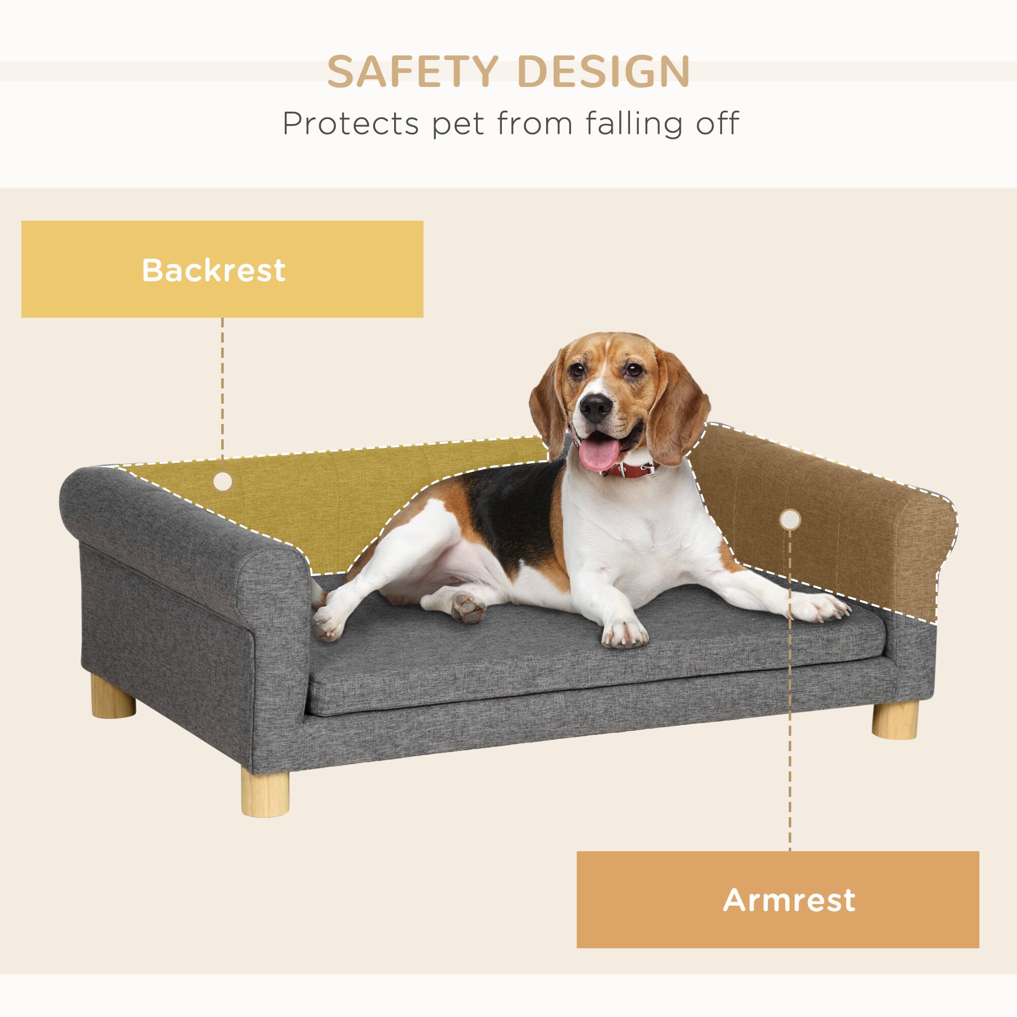 SAFETY DESIGN  
Protects pet from falling off  

Backrest  
Armrest