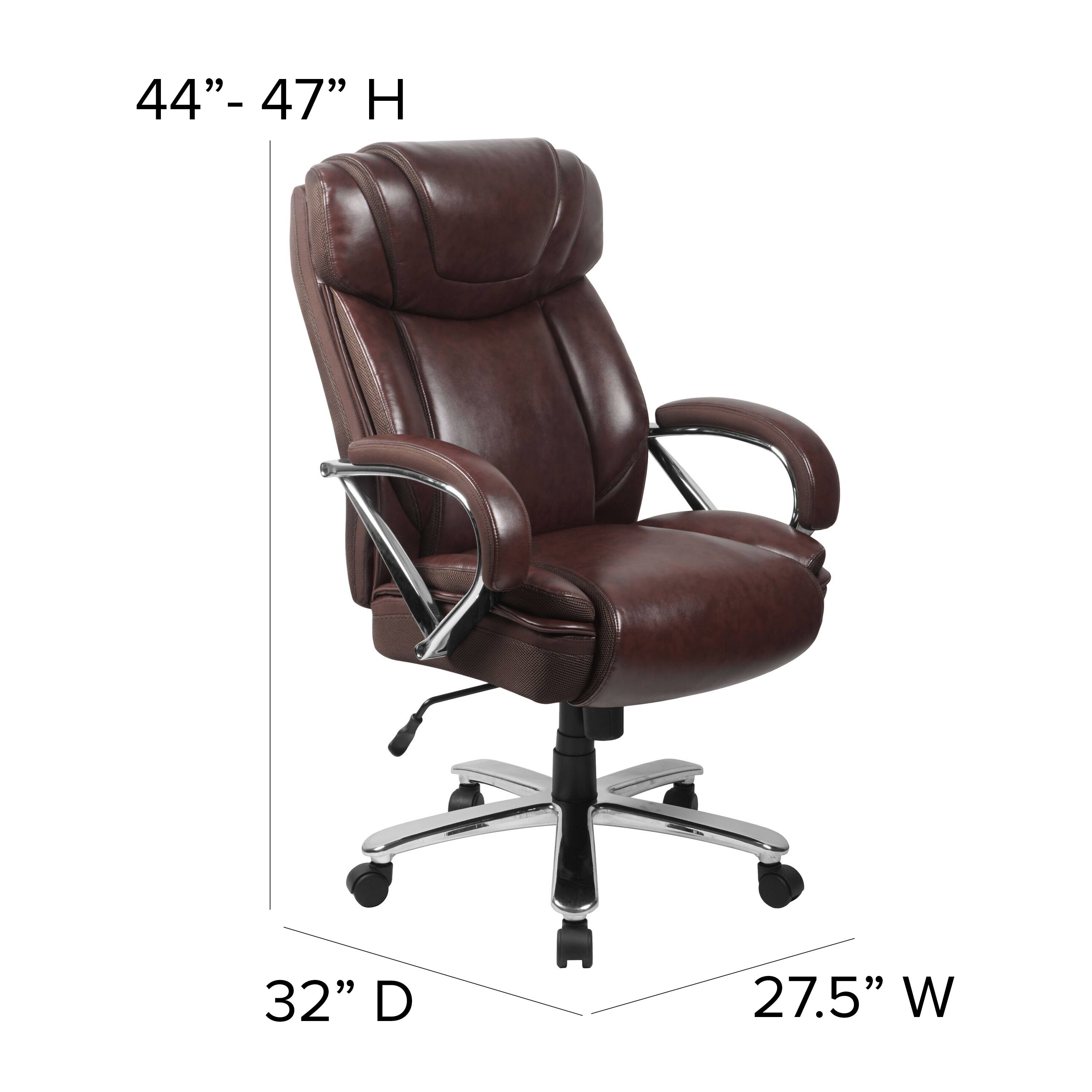 44" - 47" H  
32" D  
27.5" W