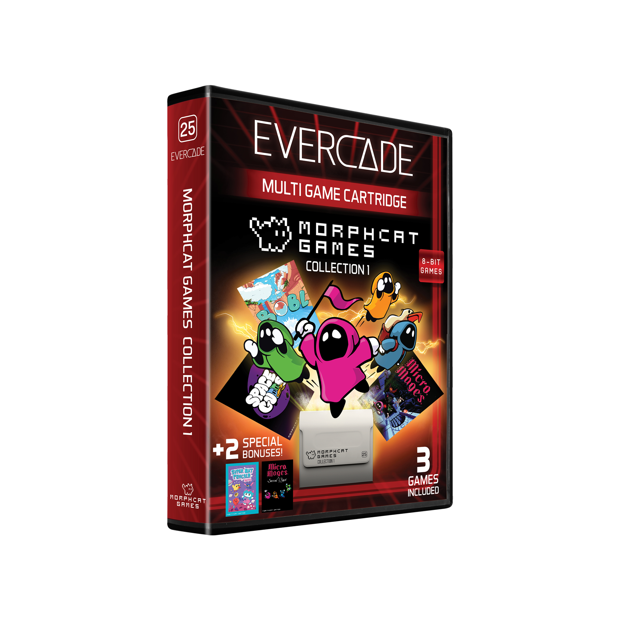 Evercade Cartridge Morphcat Games Collection 1, 5 Retro Games