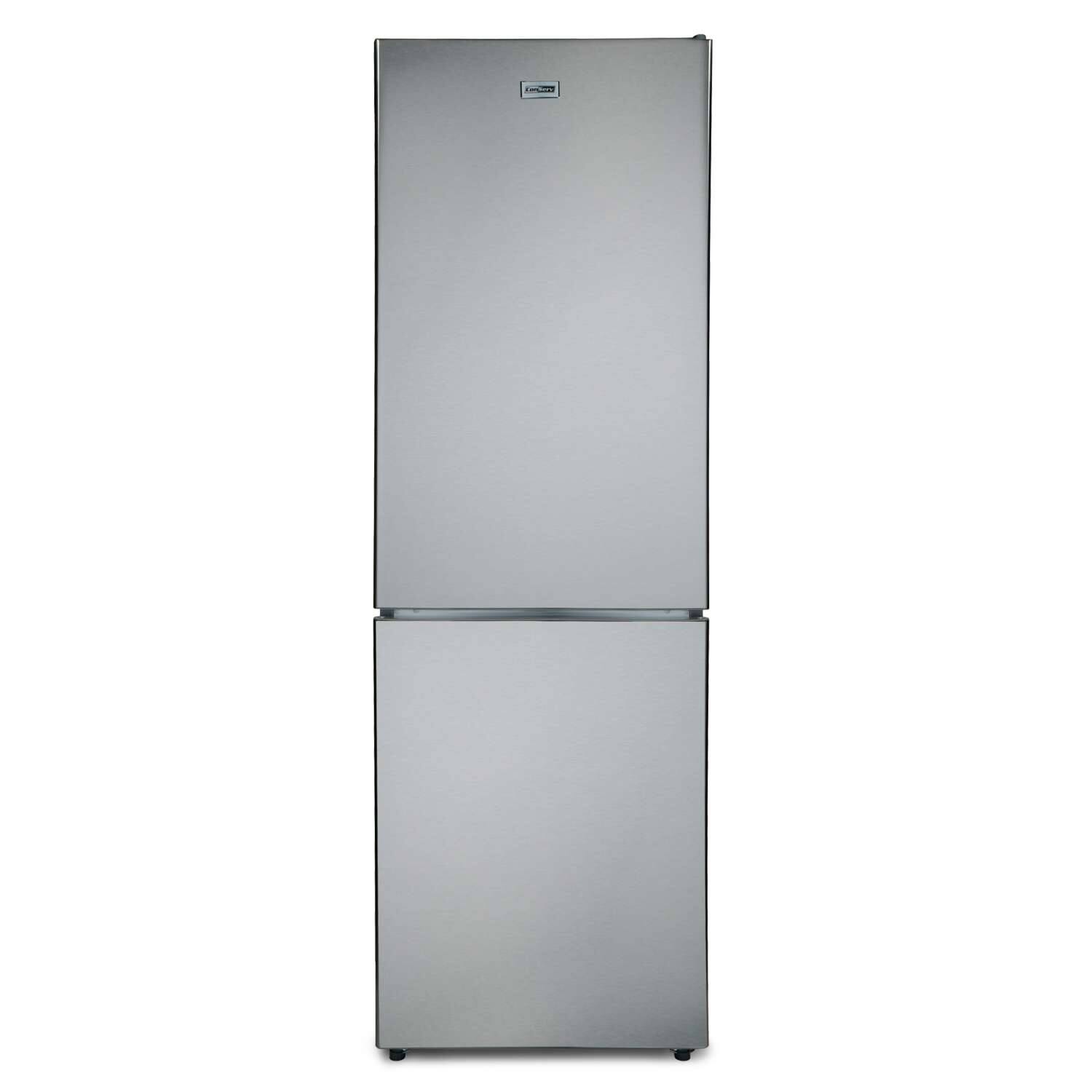 Front. Conserv - Conserv 11 cu ft. Bottom Freezer Refrigerator 24 inch Fridge w/ WINE RACK Stainless 110V - Stainless.