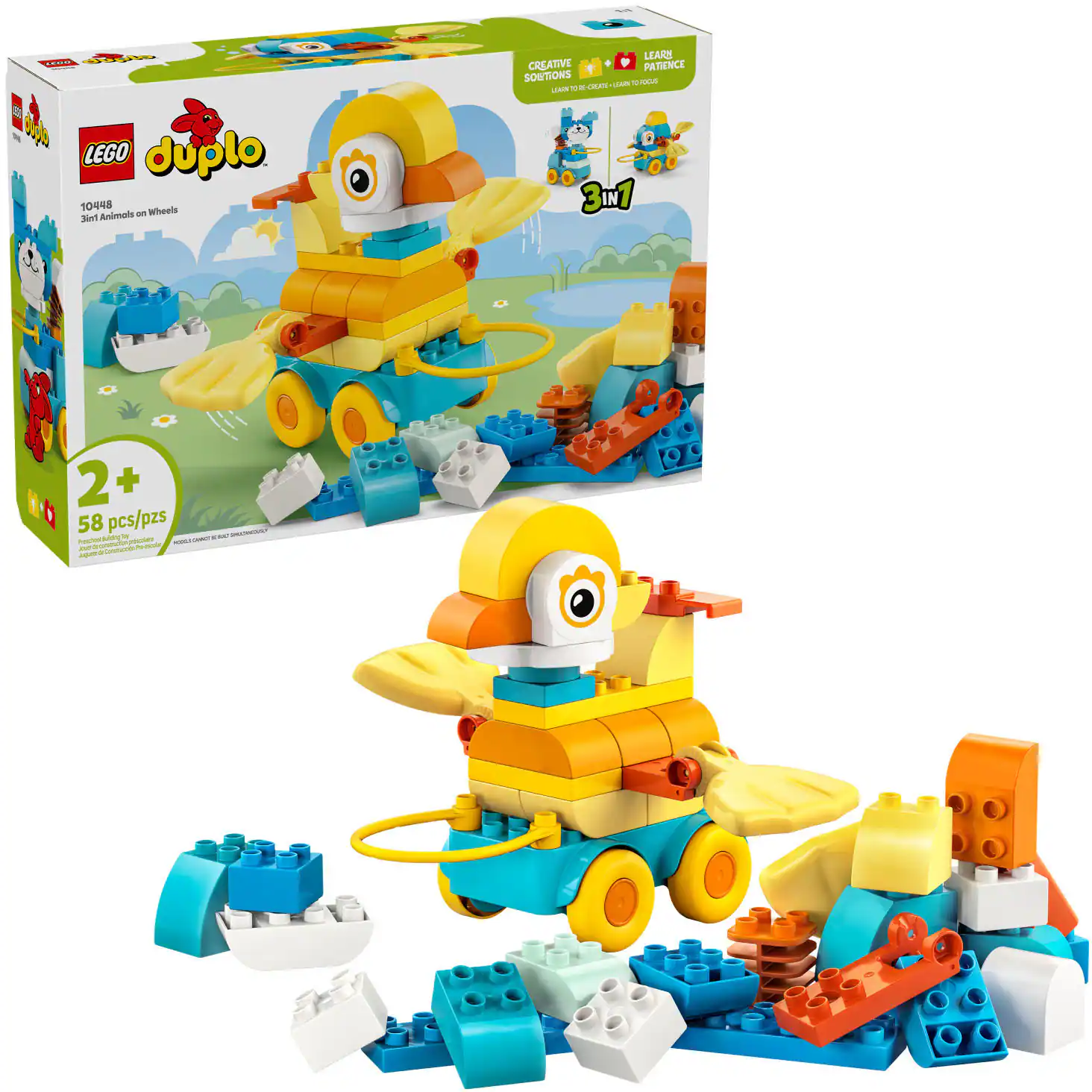 DUPLO Town 3 in 1 Animals on Wheels 10448